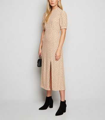 new look spot dress