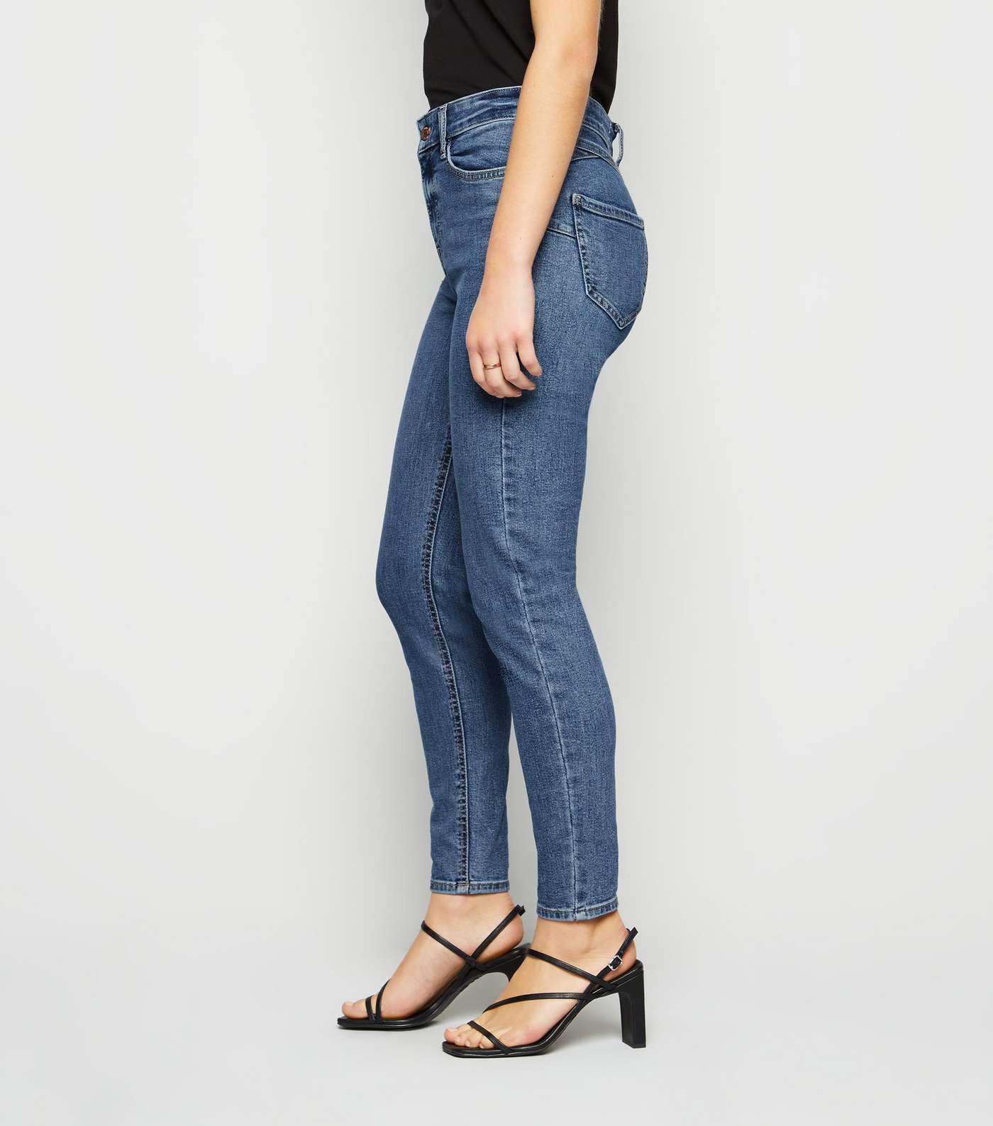 Petite Blue 'Lift & Shape' Skinny Jeans Image 5