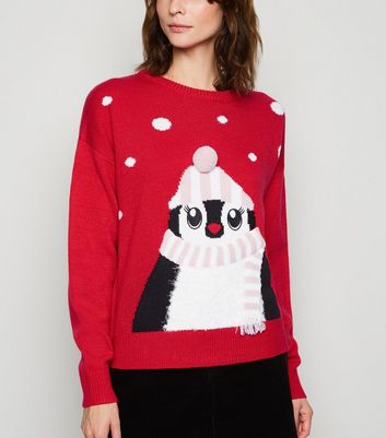 womens penguin christmas jumper