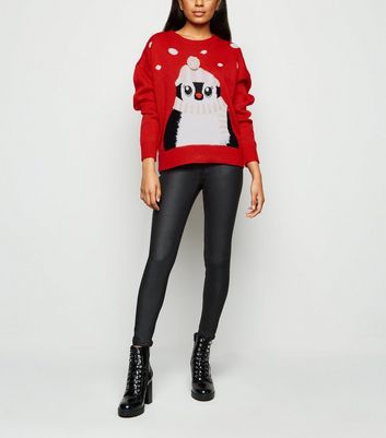 Petite Red Matching Family Penguin 