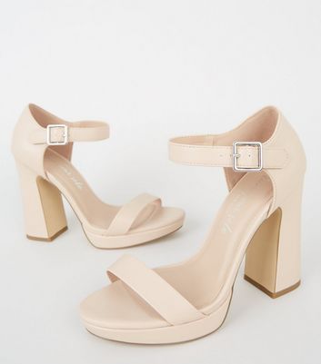 cream platform shoes