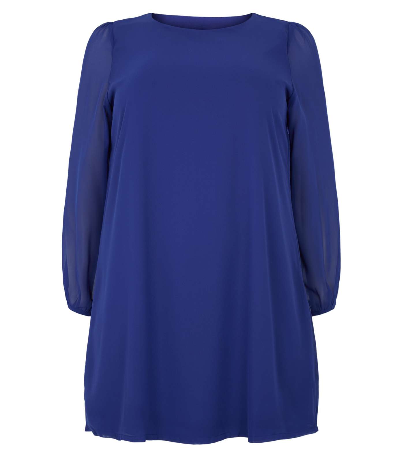 Mela Curves Bright Blue Tunic Dress Image 4