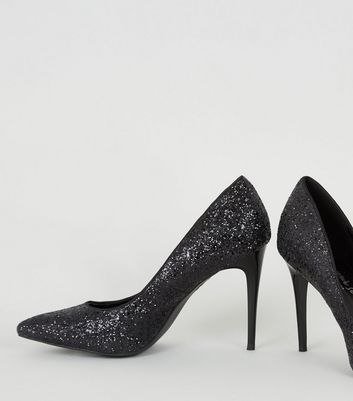 new look black sparkly shoes