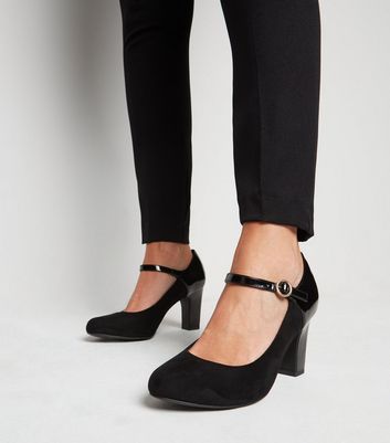 wide fit mary jane court shoe