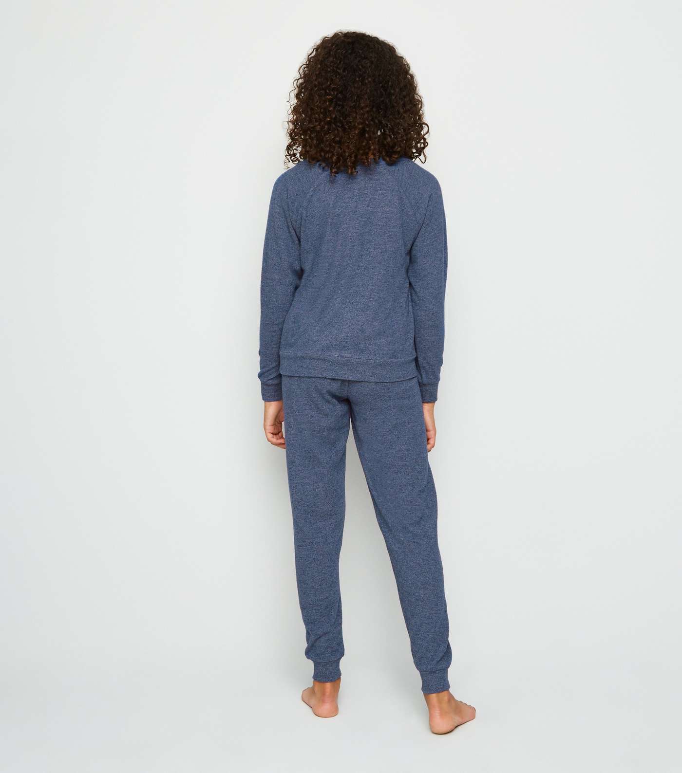 Girls Blue Brooklyn NYC Jogger Pyjama Set Image 3