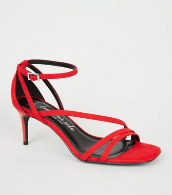 red wide fit stiletto