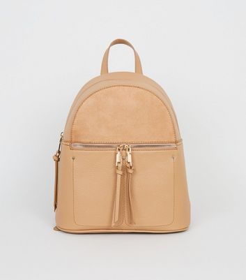 new look leather backpack