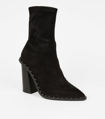 stud heel boots