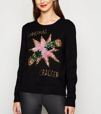 sequin christmas jumper