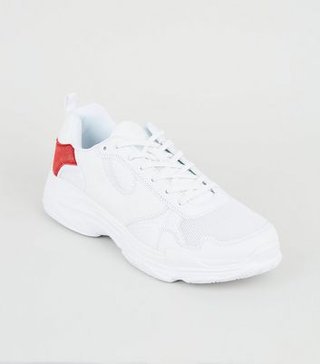 white chunky trainers mens