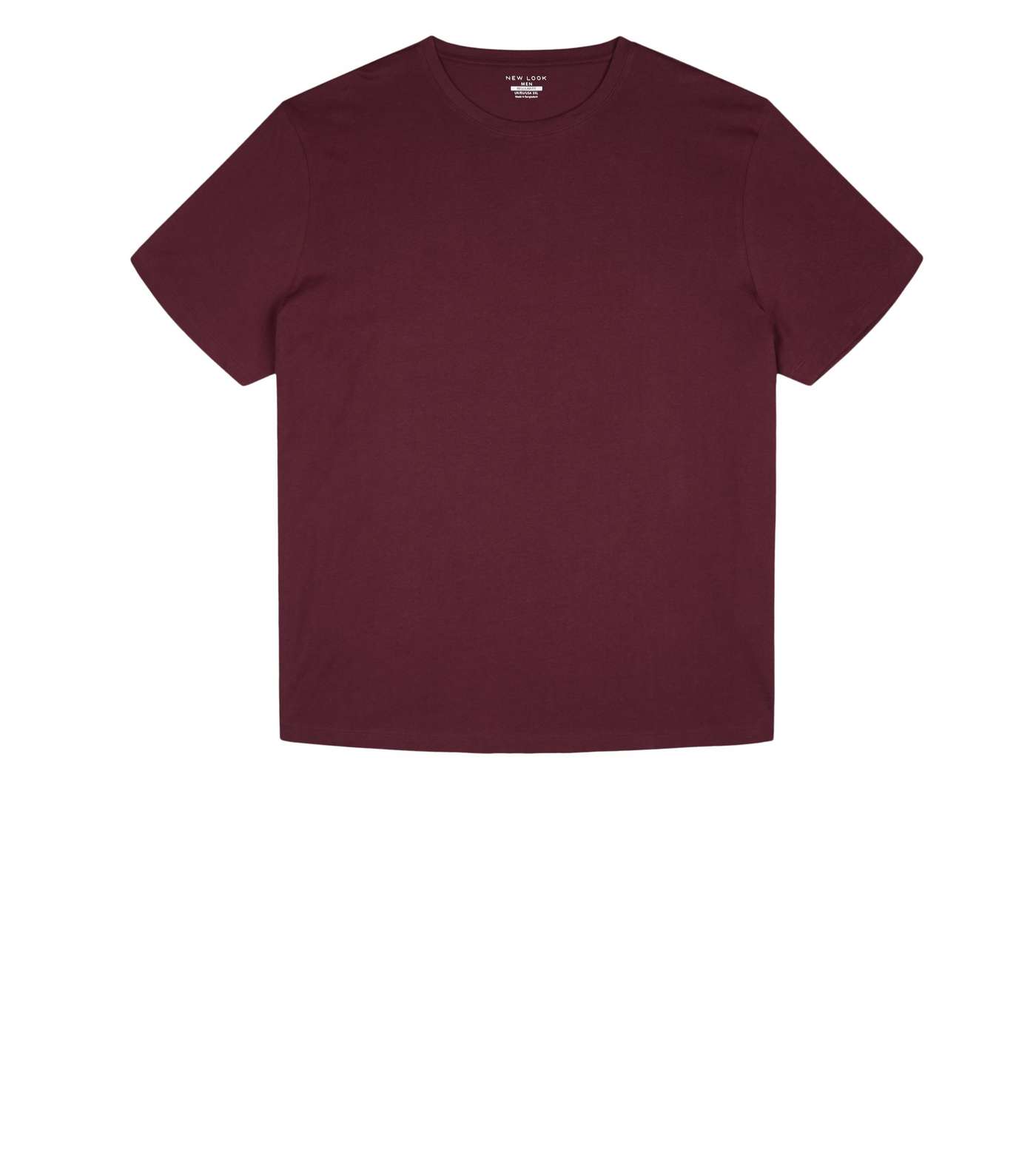 Plus Size Burgundy Crew T-Shirt Image 4