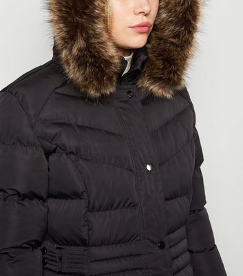 new look long puffer coat