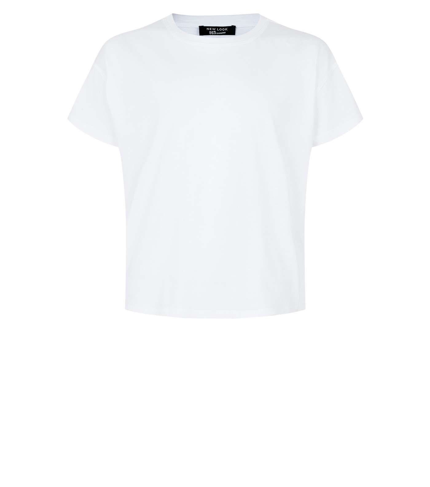 Girls White Organic Cotton T-Shirt Image 4