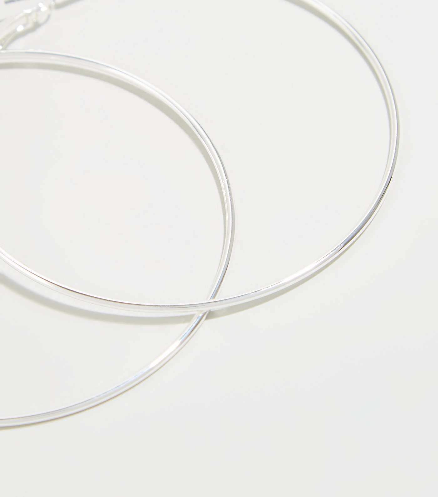 Affinity Silver Plated Hoop Earrings Image 3