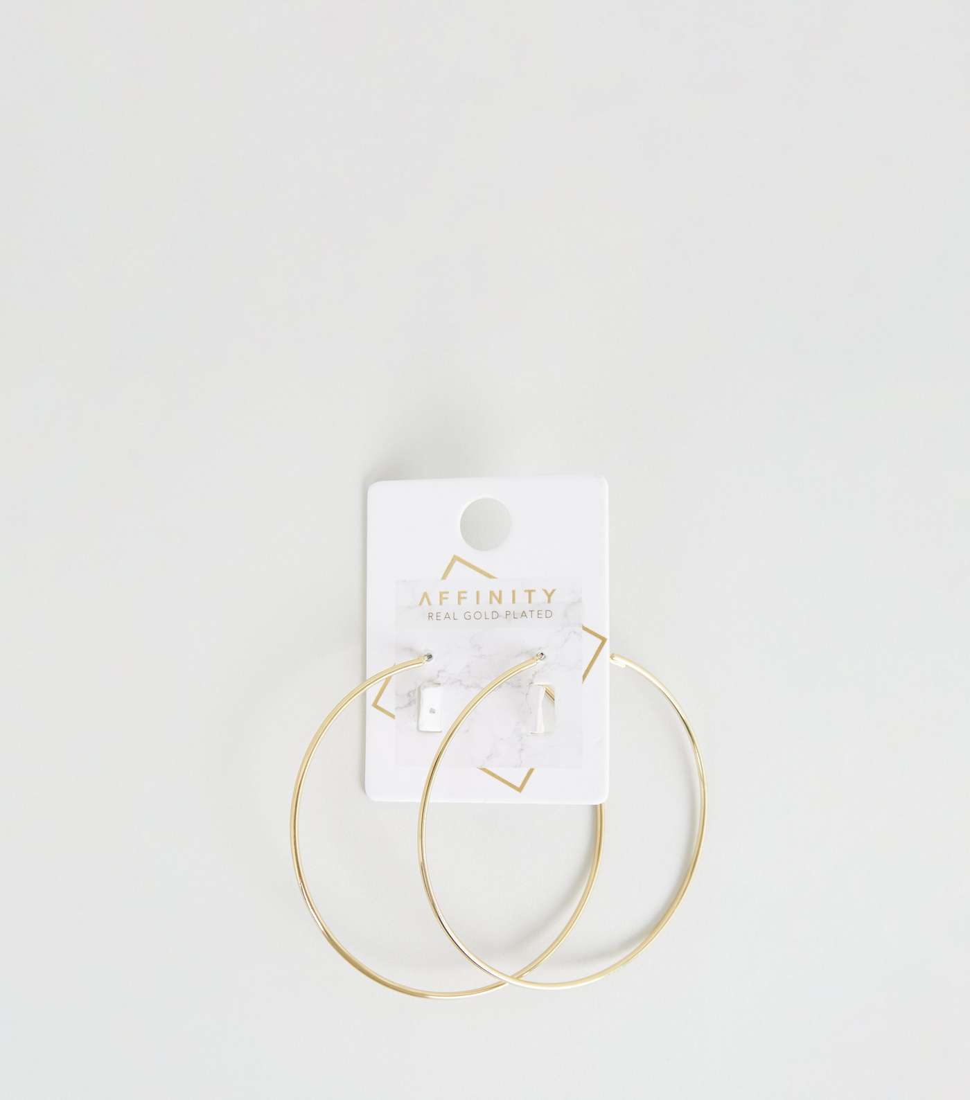 Affinity Gold Plated Hoop Earrings Image 4