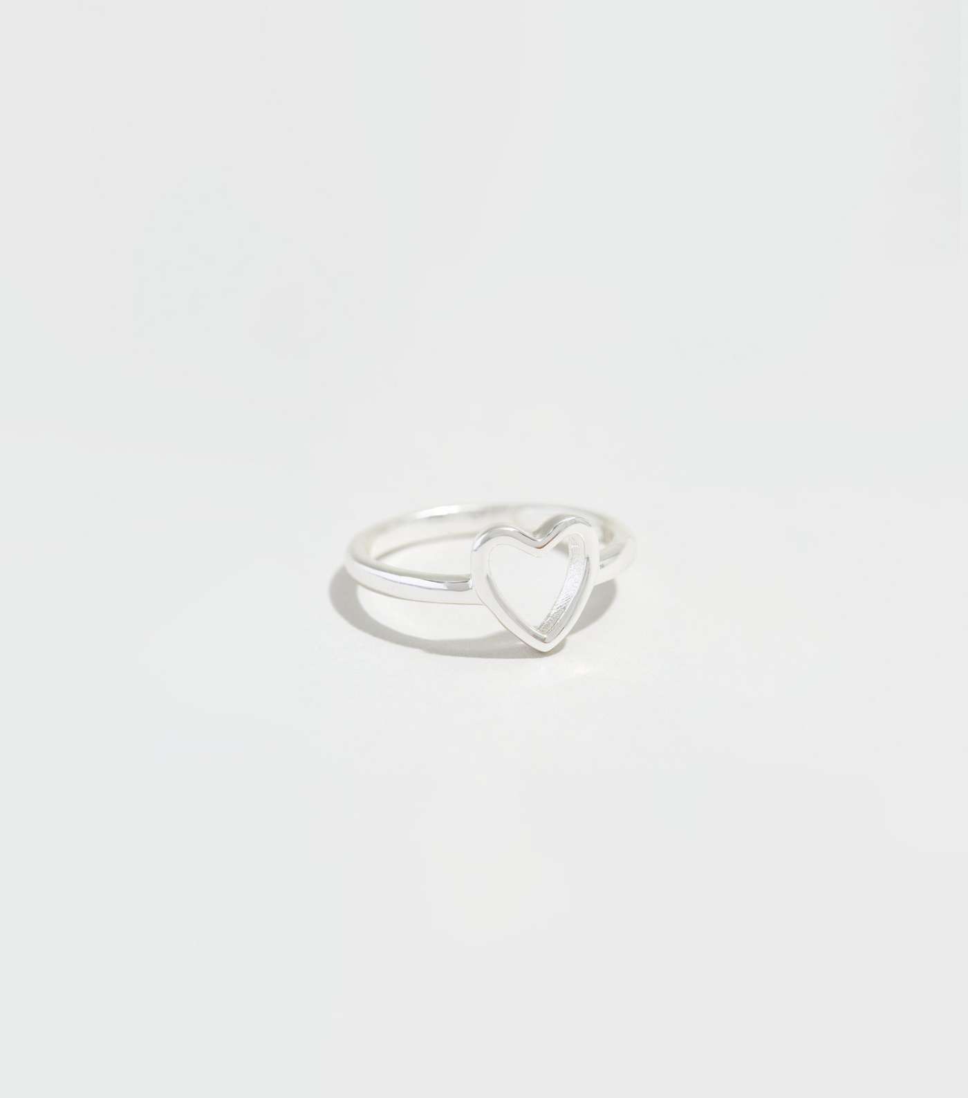 Affinity Silver Plated Open Heart Ring