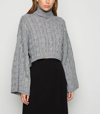 dark grey roll neck