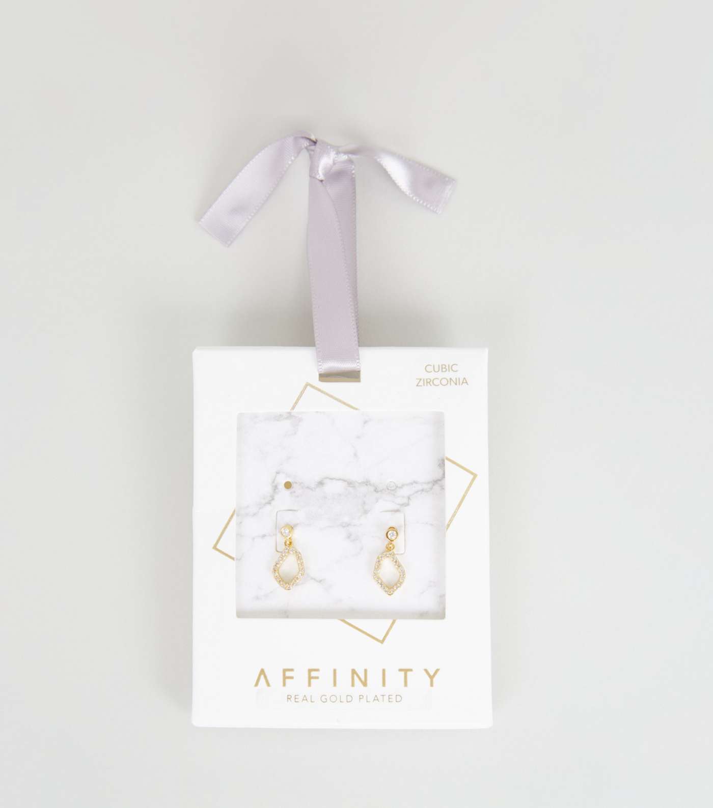 Affinity Gold Plated Cubic Zirconia Drop Earrings Image 4