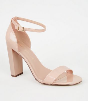 pale pink heels wide fit