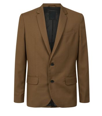 camel color suit jacket