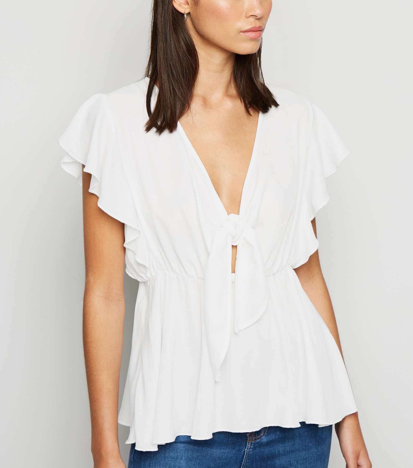 Cameo Rose Cream Bow Front Blouse
