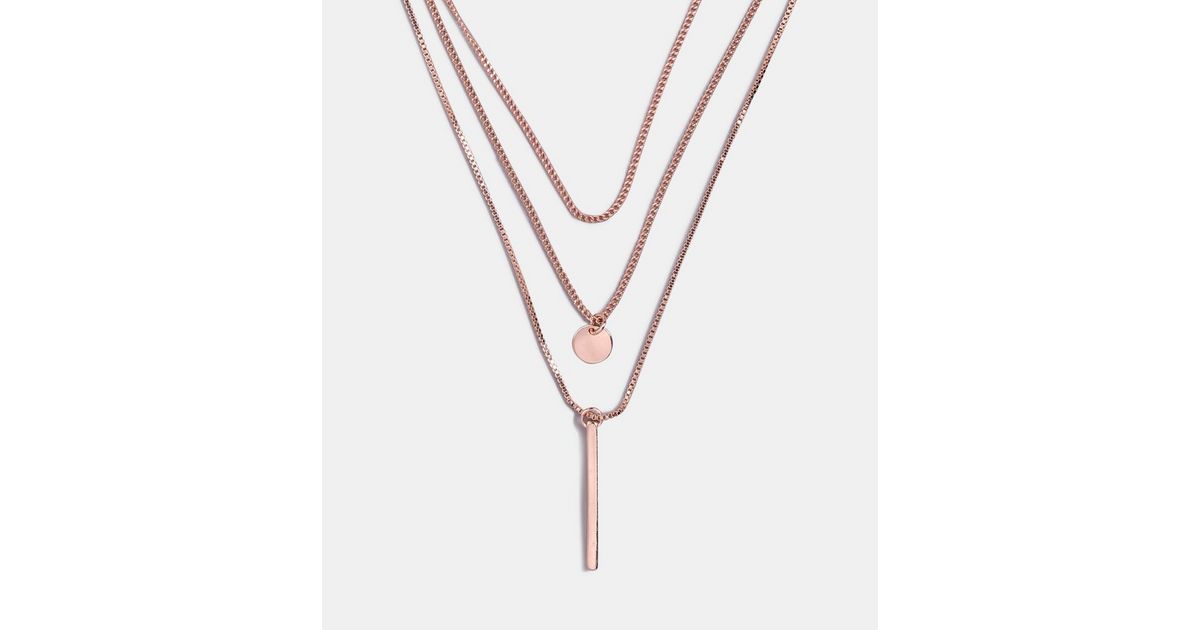 Rose Gold Layered Bar Pendant Necklace ?w=1200&h=630