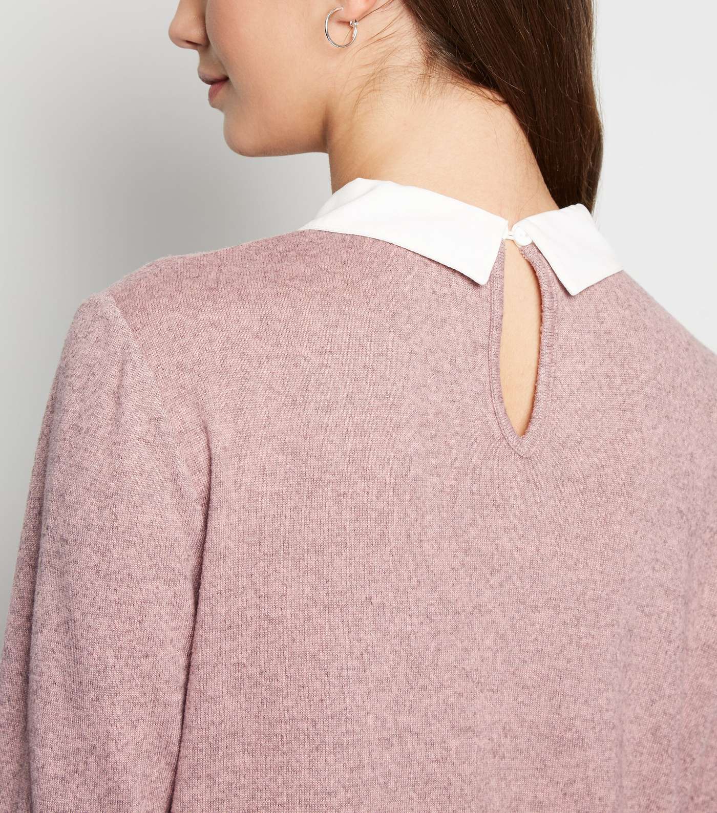JDY Pink 2 In 1 Collared Jumper Image 5