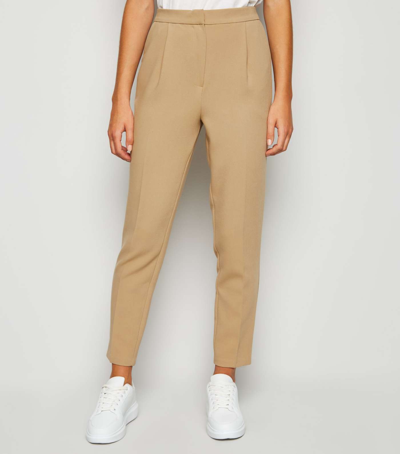 Camel Tapered Trousers Image 2