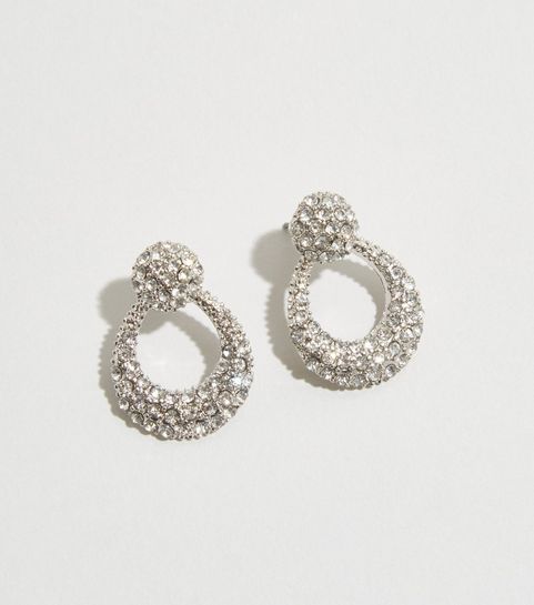 Silver Premium Mini Door Knocker Earrings