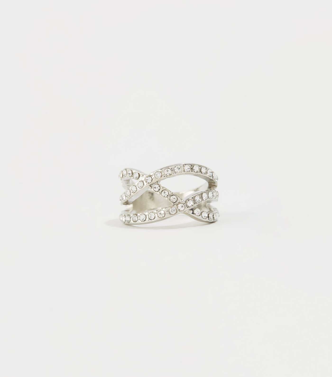 Silver Diamanté Wrap Ring  Image 2