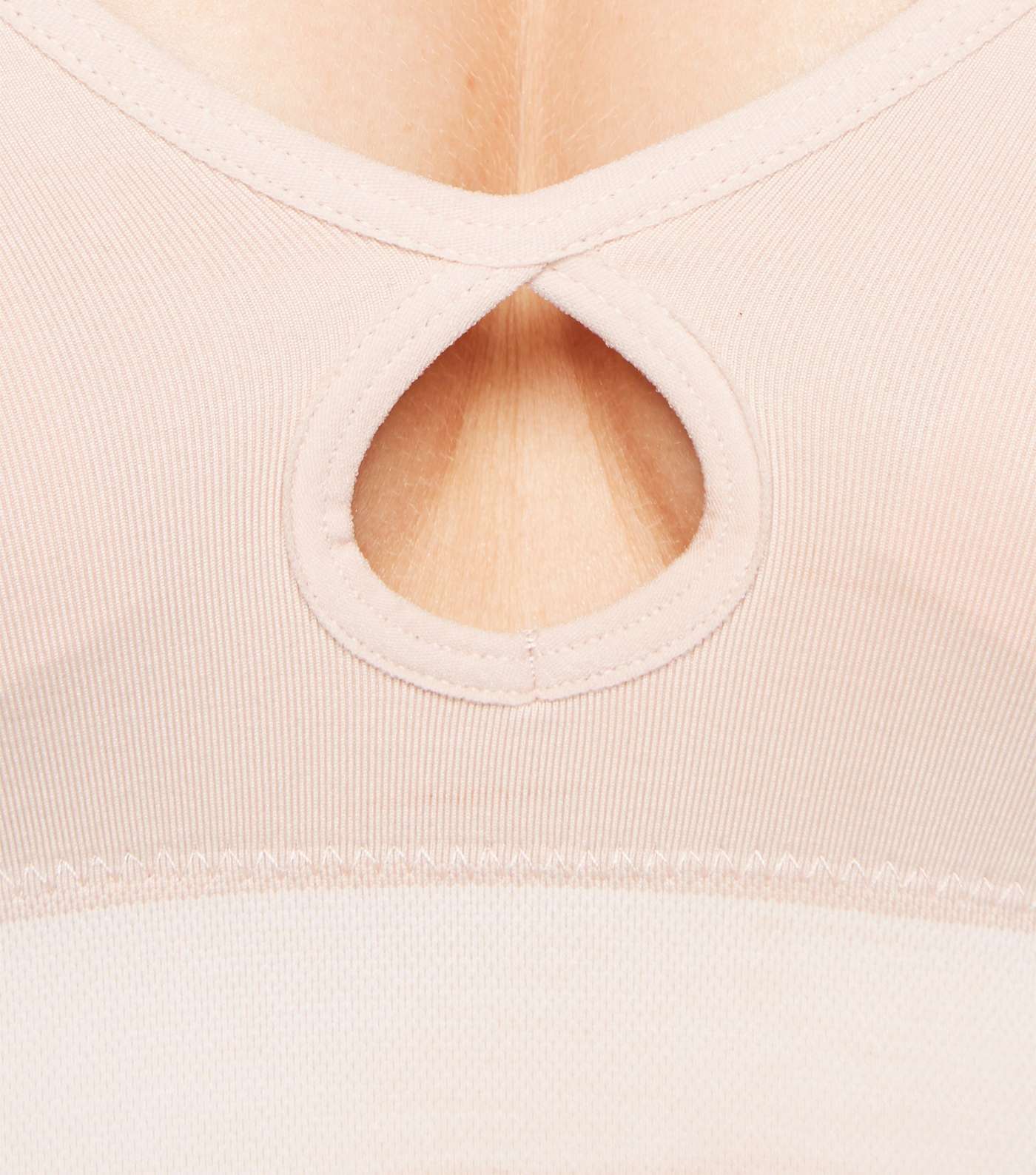 Pink Keyhole Front Seamless Bralette Image 3