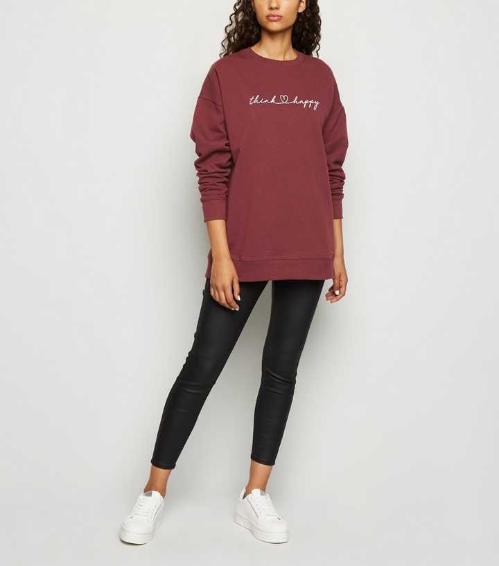 burgundy sweatshirt womens