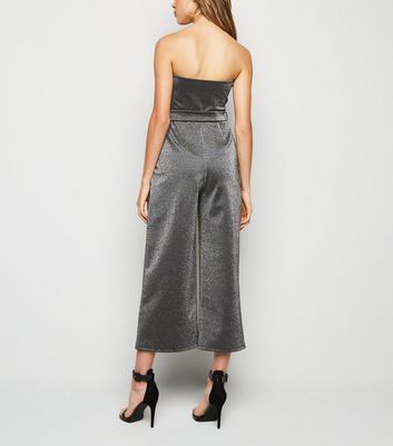 glitter bandeau jumpsuit