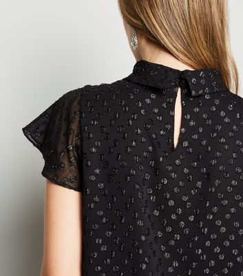 new look black blouses