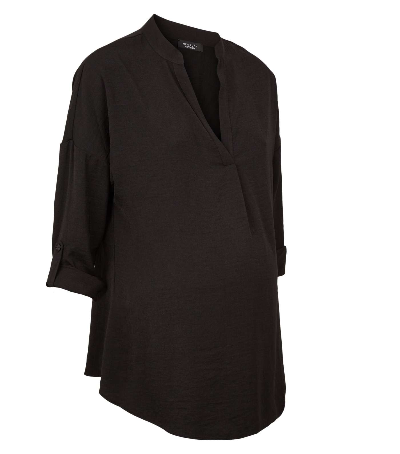 Maternity Black Tab Long Sleeve Shirt Image 4