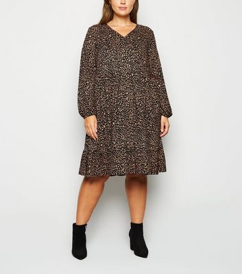 leopard print dress curve