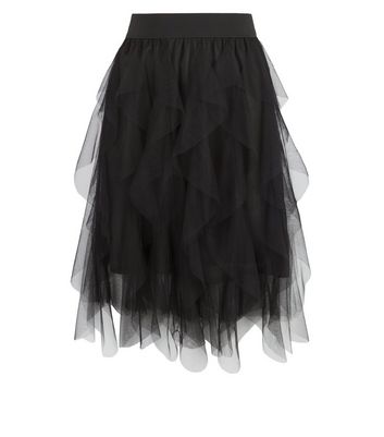 Black Mesh Tutu Mini Skirt | New Look