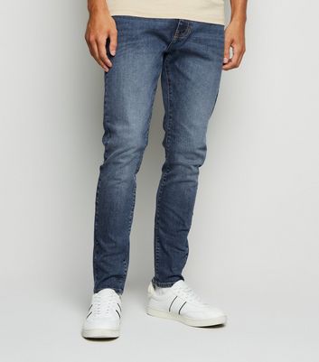 Blue Super Skinny Stretch Jeans New Look