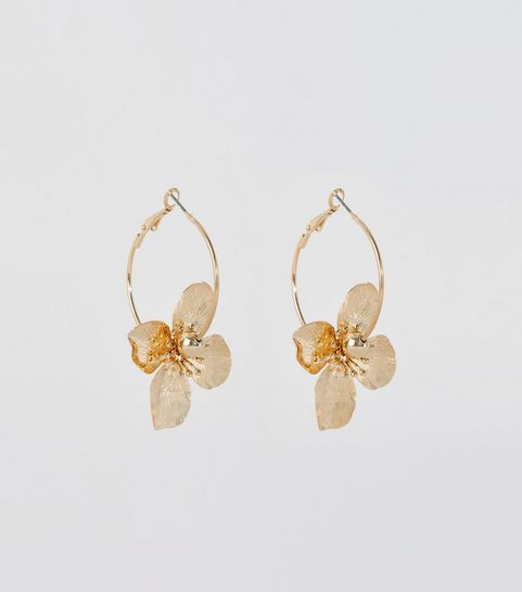 Hoop Earrings Silver Gold New Look