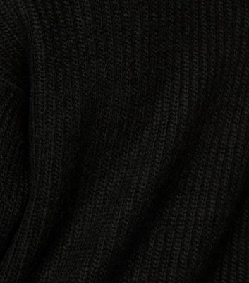 Image of Black Dip Hem Jumper New Look