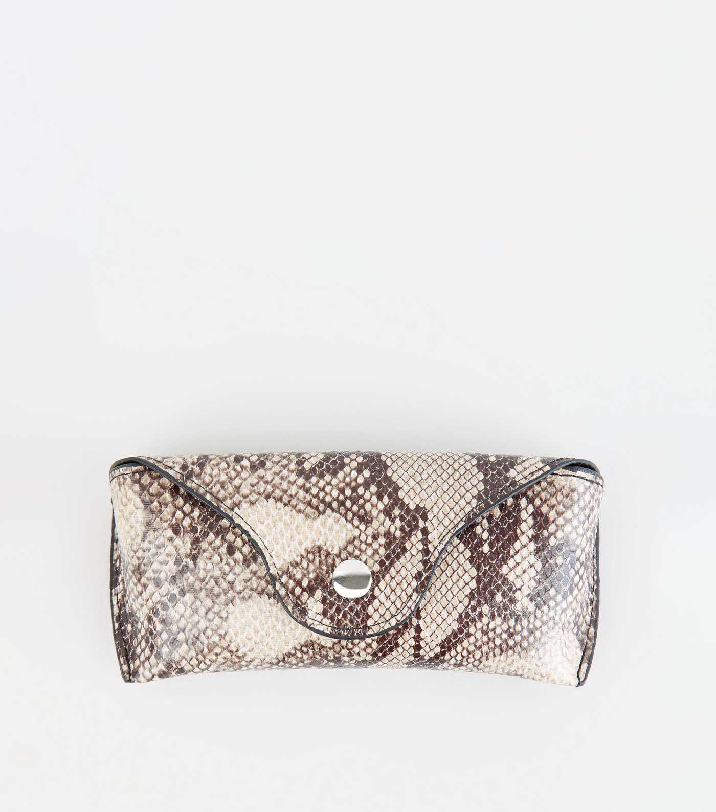 Brown Faux Snake Hard Sunglasses Case