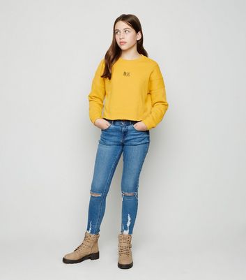ladies mustard sweatshirt