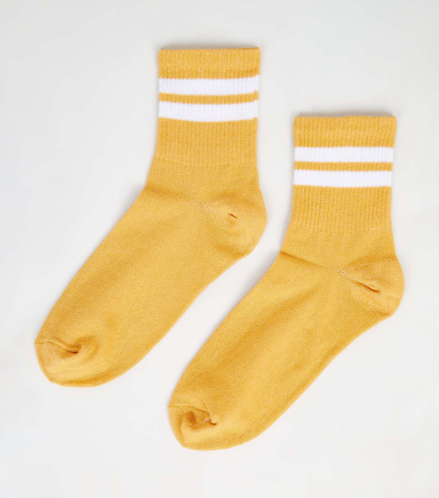 Mustard Sports Stripe Socks