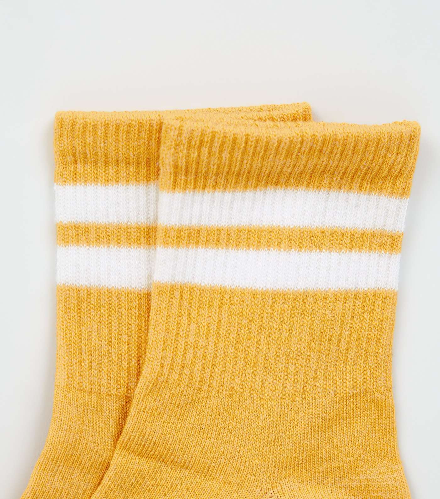 Mustard Sports Stripe Socks Image 3