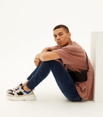 Image of Navy Rinse Wash Super Skinny Stretch Jeans New Look