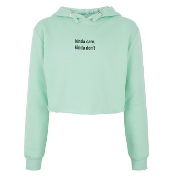 girls mint green hoodie