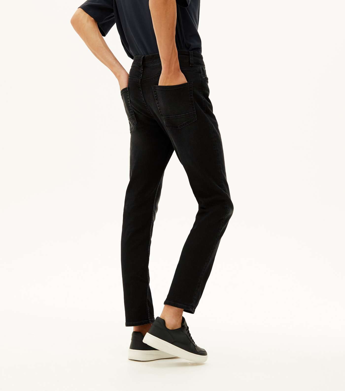 Black Slim Stretch Jeans Image 5