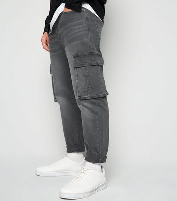 black cargo denim