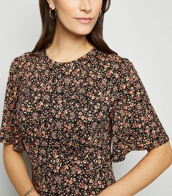 new look ditsy midi dress