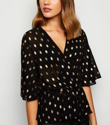 black spot blouse